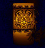 E522 K-Lace Dolphin  3" Flameless Candle Corset $12 or  Coasters/Ornaments $8 or Bundle of both designs $16
