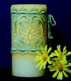 E522 K-Lace Dolphin  3" Flameless Candle Corset $12 or  Coasters/Ornaments $8 or Bundle of both designs $16