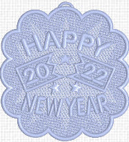F010 2022 New Year Coaster or Ornament