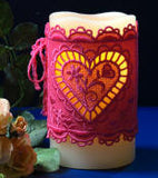 E455 K-Lace Heart Candle Corset