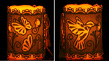 E387-E388 Hummingbird/Butterfly Candle Corset Bundle