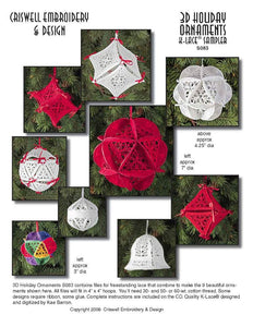 E283 3D Holiday Ornaments