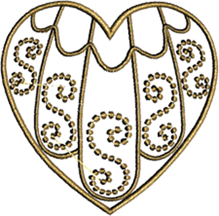 HS002 Filigree Heart $10. – Sew Special