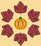 P007 Fall Leaves Table Runner Project $10.00