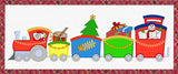 SS030 Christmas Train, Tree Skirt $20.00 or Christmas Train Wall Hanging $20.00 or Both for $35.00.