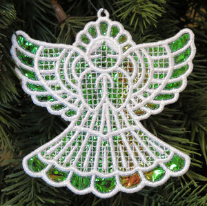 E420 Mylar®Angel Ornament with K-Lace™