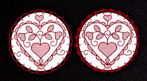 E076  Spring Coasters with K-Lace™ 2 as sinngles or 2 in a Bundle