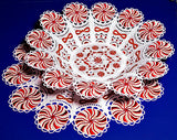 E330 Peppermint Bowl and Doily for Big Hoops fits (5" hoops)