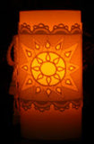 E381-E382 Sun and Moon 3" Flameless Candle Corset Bundle