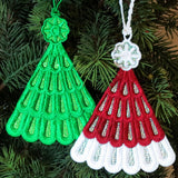 E446 Organza Tree & Hat Ornaments