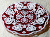 E452 3D Heart Doilies with Organza for Big Hoops Bundle