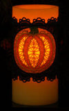 E400-E403 Pumpkin/Jack-o-Lantern 3" Freestanding Lace