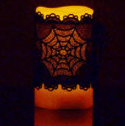E529 K-Lace Spiderweb Candle Corsets