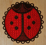 E431 Ladybug Coasters or Ornaments