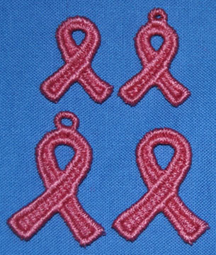 F004 Cancer Support Ribbon